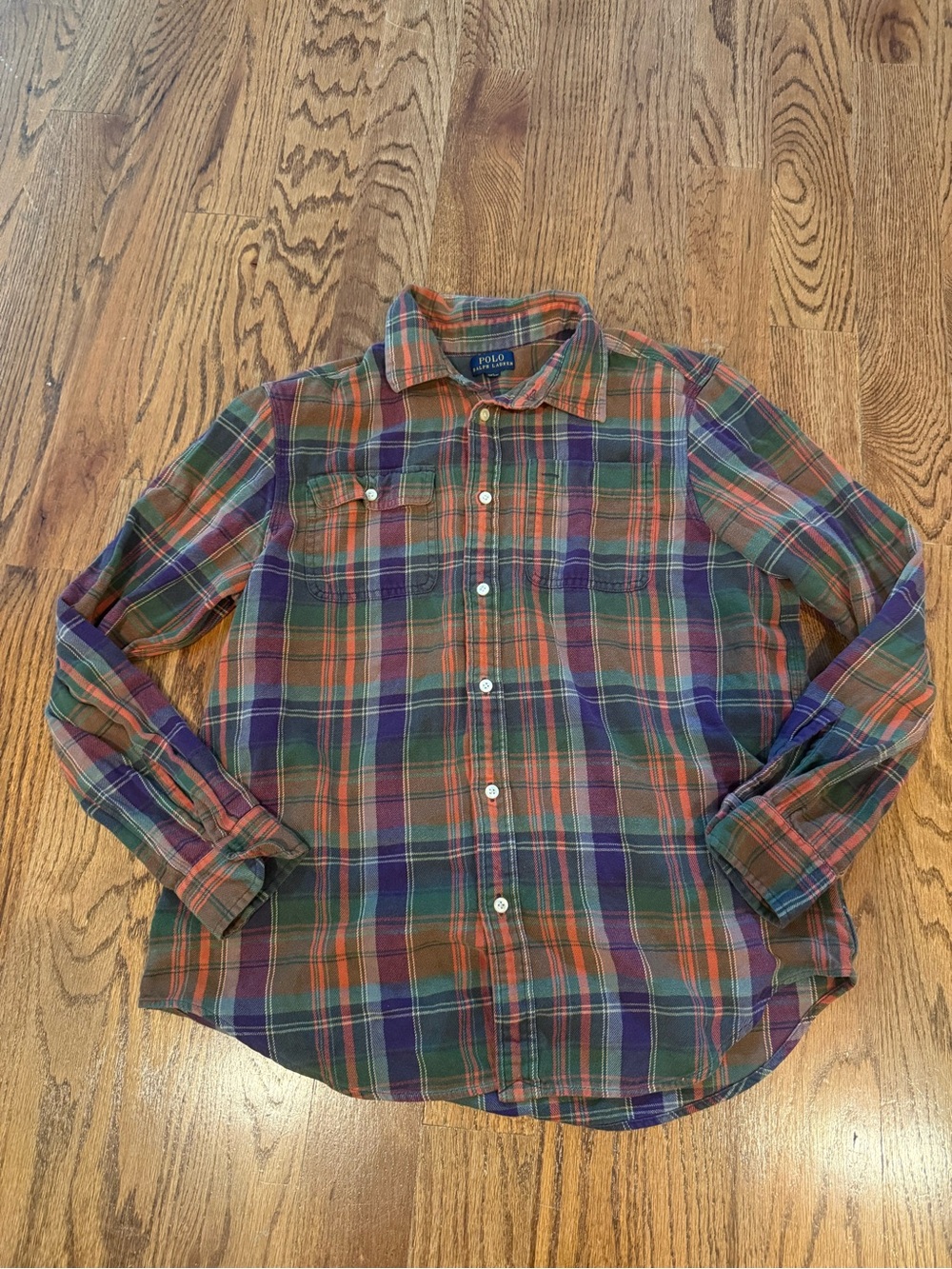 Polo by Ralph Lauren Button Down Flannel Shirt Boys Size 18/20
